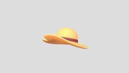 Prop076 Straw Hat hat, style, cap, prop, vintage, fashion, ar, summer, accessory, farm, farmer, beach, head, headdress, costume, straw, cartoon, game, clothing, noai