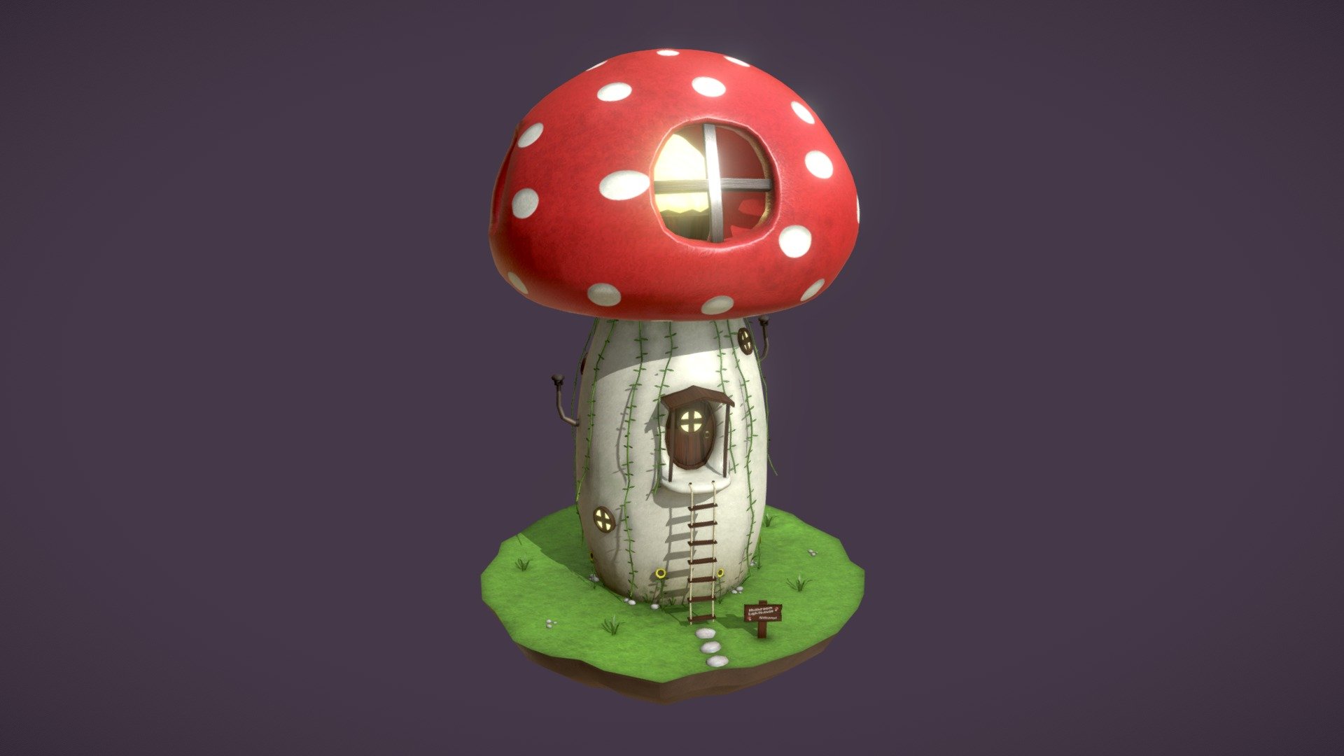 🍄 My stylised Mushroom Lighthouse 3D model for my first ever #SketchfabWeeklyChallenge! I was inspired by fairy tales, cartoons and such. I wanted to make something really different and unique around the theme and I'm pretty happy with how this turned out. Modelled in Maya. Textures hand-painted in Photoshop. 🍄

UE5 video flythrough: https://youtu.be/dX9CL6nAwUc
UE5 render pics: https://www.artstation.com/artwork/3qB5J2 

More of my work: https://www.artstation.com/theoclarke 
My portfolio: https://theoclarkeart.weebly.com/ - Mushroom Lighthouse 🍄 #SketchfabWeeklyChallenge - 3D model by TheoClarke 3d model