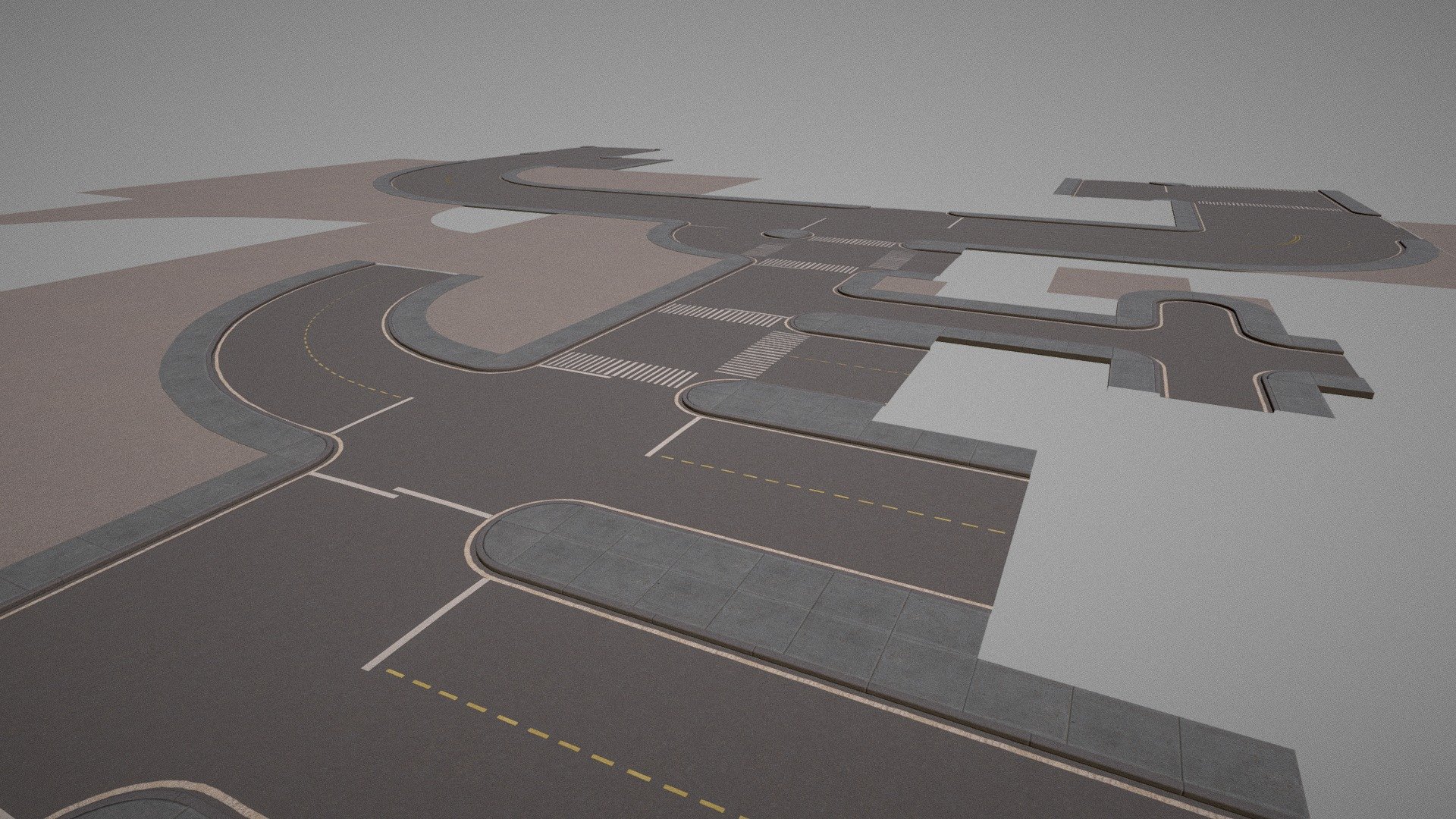 Modular Town Roads 


A set of modular road segments optimized for game engine based off of small town american streets.


∙ 4k texture

∙ 12k tris

∙ low poly

∙ .fbx .obj .gltf

∙ .fbx files are optimized for import into Unity and Unreal


The included unity package has both urp and standard materials and prefabs prepared. The segments fit easily together, just match the origin with the corner of the desired object. 


The road segments look good rendered in Blender Cycles, and very good in realtime 3d model