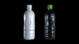 Japanese Plastic bottle 04 (3D scan)