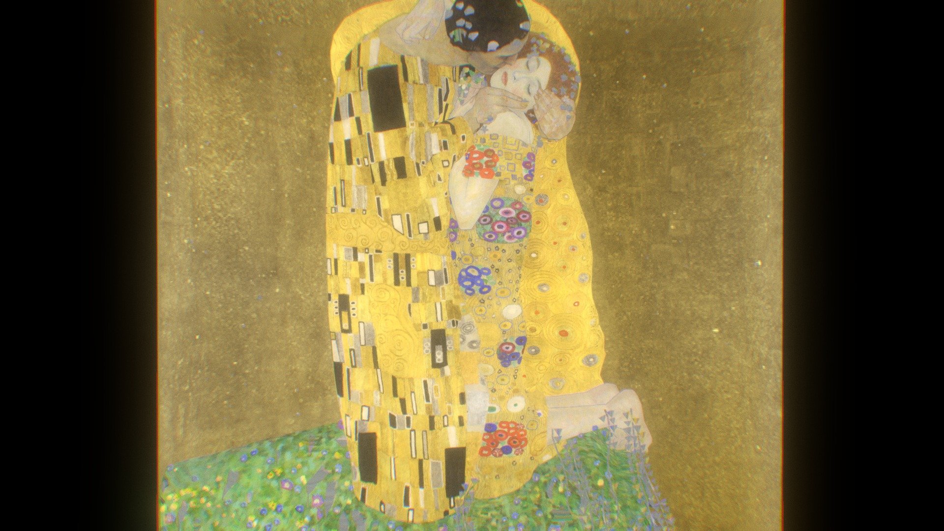 This is a tribute to Austrian Symbolist painter Gustav Klimt (1862-1918), and one of his most iconic romantic painting, The Kiss (1907 - 1908).

The painting depicts a couple locked in intimacy, surrounded by shimmering, extravagant flat Art Nouveau styled pattern.

Trying to be faithful to the original painting while adding depth to push physical forms of the scene, to me it's important to breath life to the lovers, to let them embrace each others for an eternity of passion. (Source information and image linked from Wikipedia and Österreichische Galerie Belvedere.)

 - The Kiss 3D - 3D model by hinxlinx 3d model