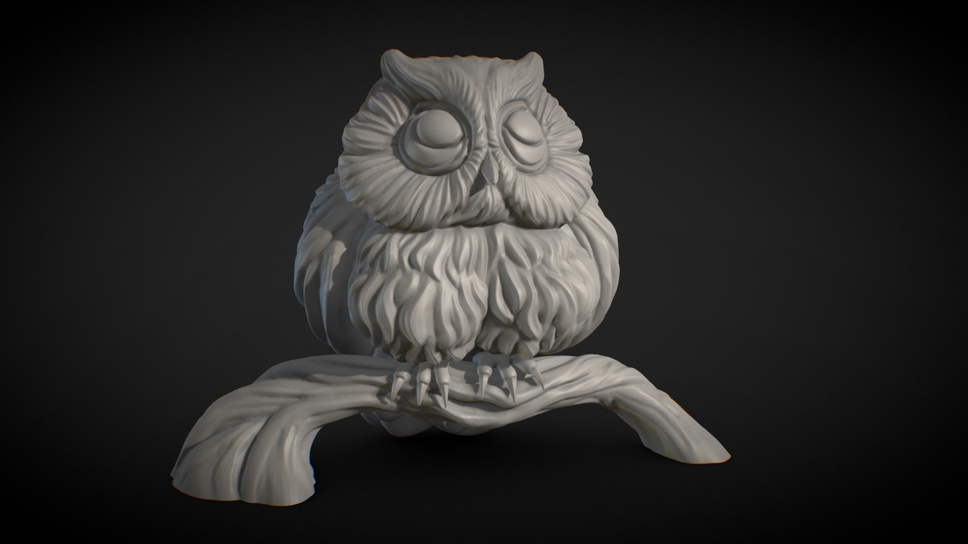 - Bubu the Owl 3D Printing Miniature - Buy Royalty Free 3D model by Nerikson 3d model