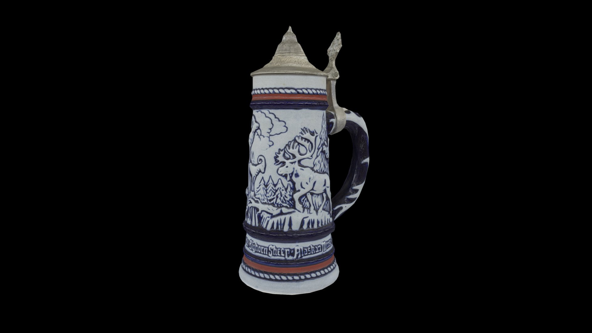 1976 Avon Ceramic Stein given to me by my Grandparents.

Created with the turntable photogrammetry and postprocessing workflow seen here: https://youtu.be/occG-5goNCQ - 1976 Avon Ceramic Stein - Download Free 3D model by Matthew Brennan (@matthewbrennan) 3d model