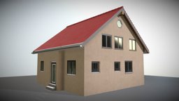 Small Test Building (Archipack) windows, doors, roof, high-poly, blender-3d, vis-all-3d, 3dhaupt, software-service-john-gmbh, materials-and-textures, archipack, small-test-building, house, home, building