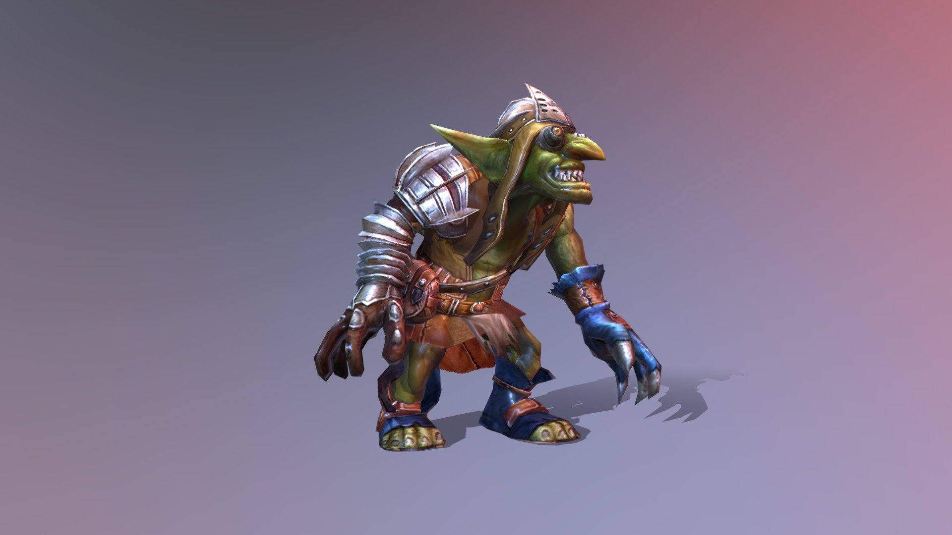 A Goblin Asset.

The 3d file format is FBX, if you need 3dMax file format, email me please.

INSIDE:




FBX Model. 5172 triangles.

5 FBX Animations.Idle, Run, Attack, Hit, Die.

Albedo Texture, Normal Map. Each one is 1024x1024.
 - Goblin - Buy Royalty Free 3D model by Fubbi (@electricToy) 3d model