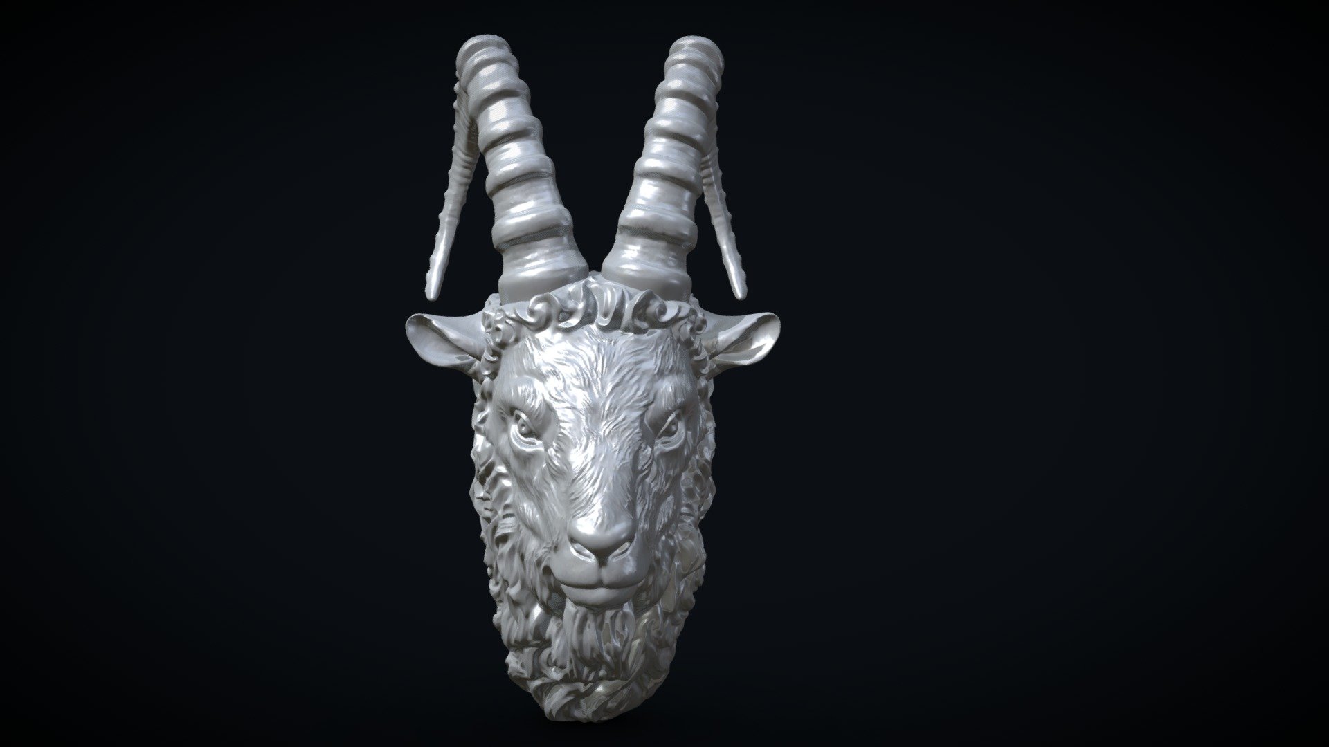 Mountain Goat Head - Mountain Goat Head - 3D model by Old_nomad (@Viktor.Yakin) 3d model