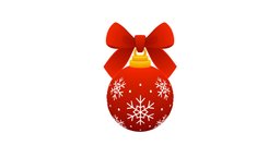 Christmas Decoration Ball 3 symbol, cute, style, winter, card, bow, xmas, new, sphere, christmas, party, icon, holiday, noel, merry, decor, vector, logo, year, greeting, january, illustration, december, ribbon, celebration, garland, festive, bauble, adornment, trendy, 2021, low, poly, decoration, polygon, ball, simple