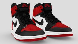 Nike Air Jordan 1 Retro High Bred Toe people, urban, secondlife, ar, shoes, imvu, sl, nike, trainer, footwear, tactical, sneaker, adidas, yeezy, sims, jordan, streetwear, shoescan, nft