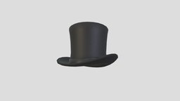 Top Hat hat, prop, vintage, fashion, top, classic, old, head, costume, men, felt, magician, tophat, gentle, bowler, cartoon, low, black