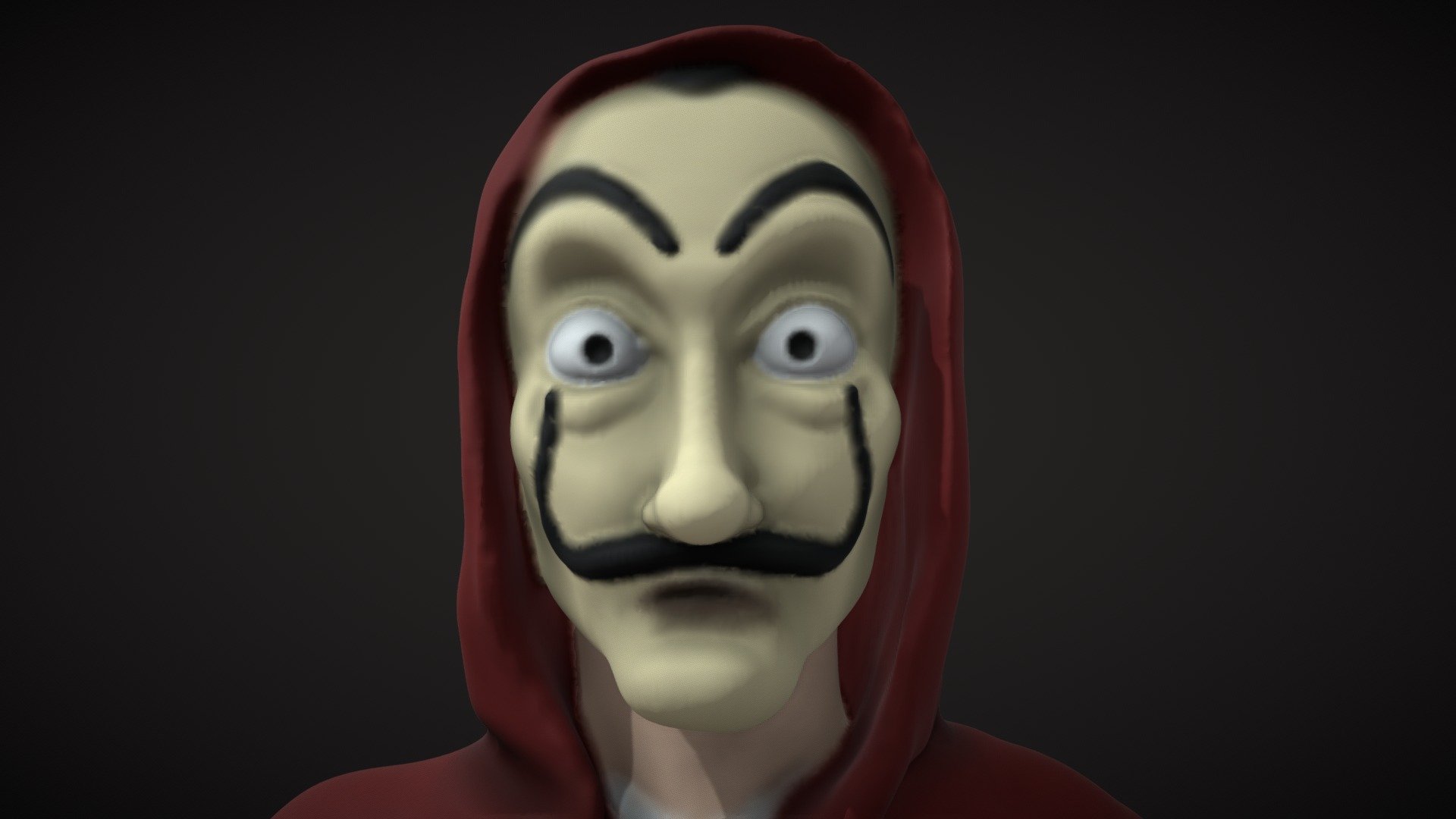 Sculpt made in MasterpieceVR, based on Netflix Money Heist character, not for commercial use 3d model
