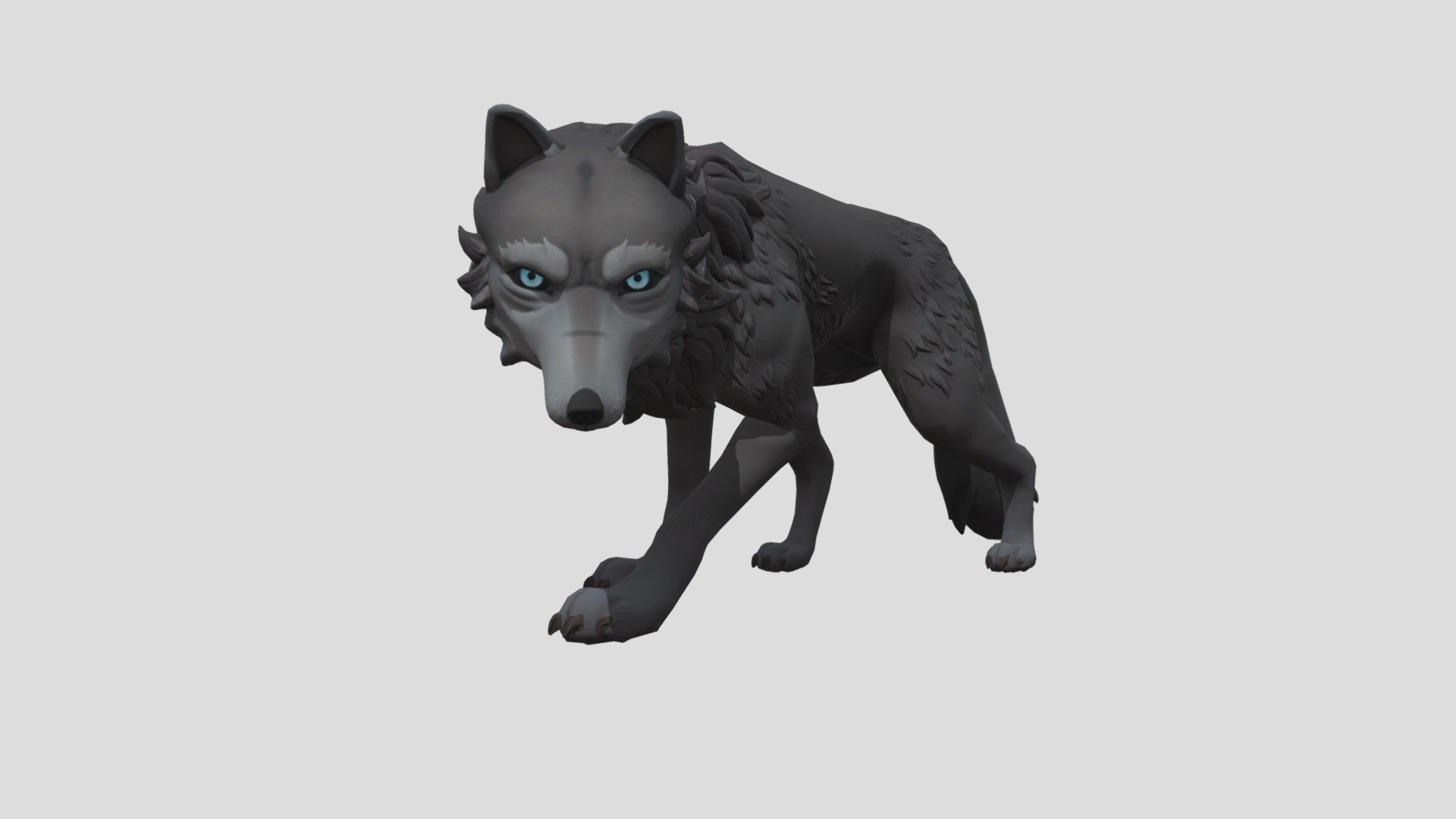 High quality game asset

Rigged, animated, textured and game ready wolf creature ready to be used for your game project. 
Can be used as a placeholder for a wolf character or as a final asset

Textures included:
-Normal Map
-Base Color

Animations included with the fbx and the blend files are:
-Bite
-Death
-Eat
-Idle
-Angry Idle
-Jump Forward
-Jumping Bite
-Jump In Place
-Limp Walk 1
-Limp Walk 2
-Run
-Sit
-Stalk
-Walk 1
-Walk 2

Polygons: 10558
Vertices: 10443

Blend file included for the rigged character if you want to add more animations.
All animations are on the file.
Fully set up control rig.
OBJ files for the mesh.
FBX file ready to import to both unity and unreal.
Scaled correctly on both unity and unreal.

If you have any questions feel free to contact me 3d model