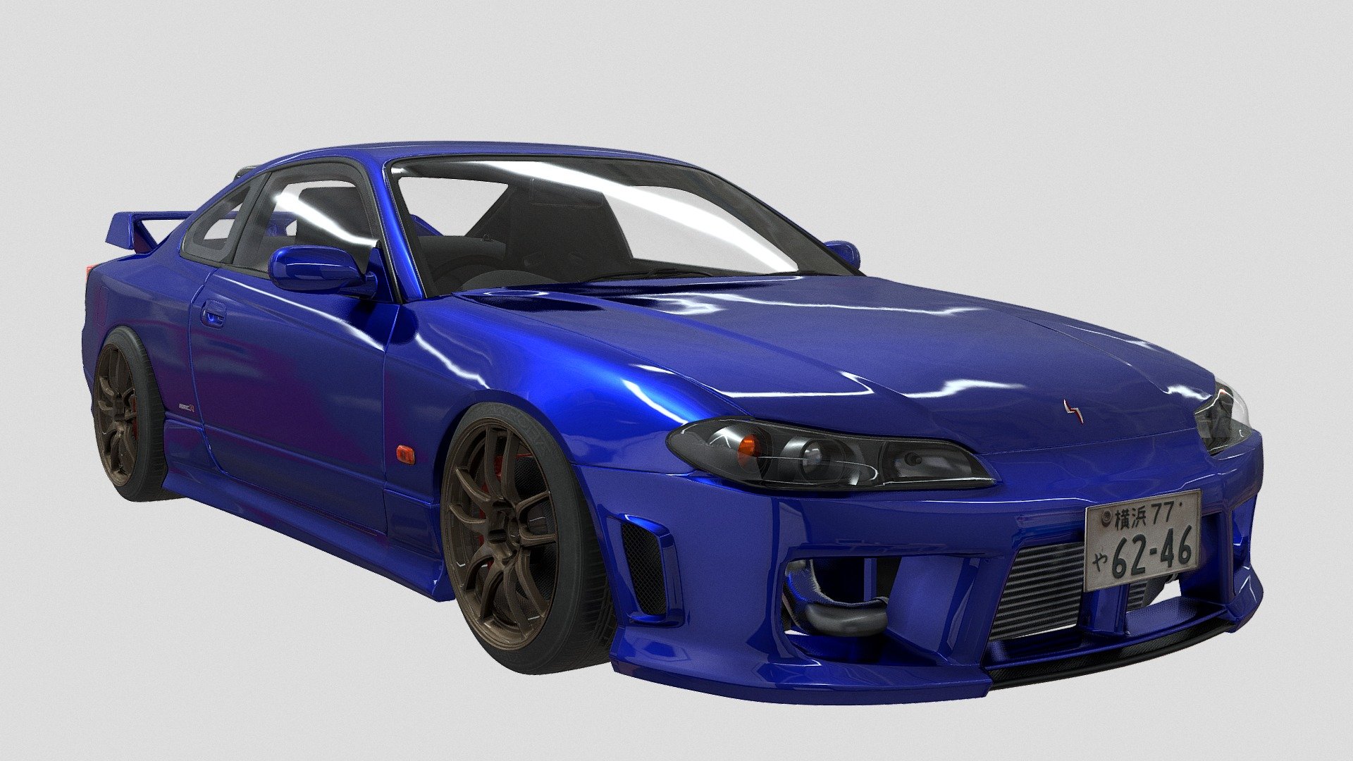 High quality gameready Silvia S15 model

Spoiler, roof spoiler, badging and coke can are removable.

Wheel, steeringwheel and door pivot points are gameready.

If you want to buy this or any other model Contact me at discord Palikka___#2115 - Nissan Silvia S15 SPEC-R - 3D model by LTStudio (@LTStudio3D) 3d model