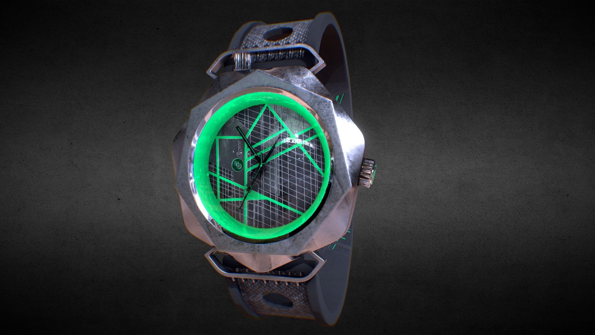 Awesome stainless steel Flow coin Watch.

Currently available for download in FBX format.

3D model developed by AR-Watches 3d model