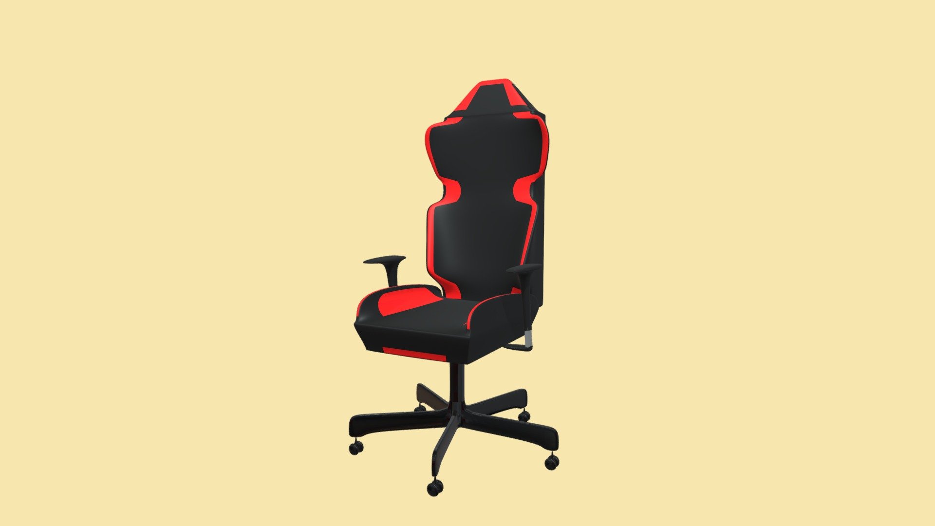 Gaming chair to be comfortable while playing a game of League of Legends 3d model