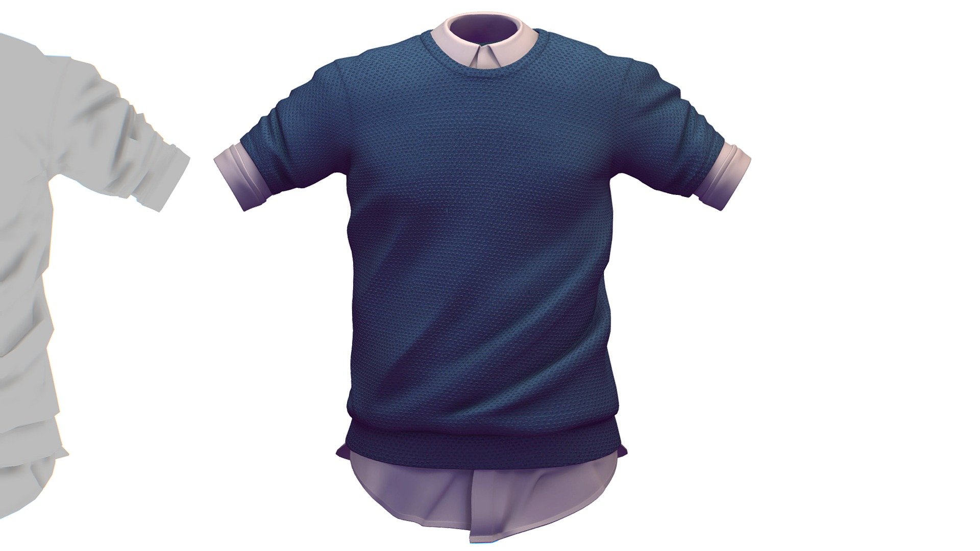 Cartoon High Poly Subdivision Blue Sweater Shirt 

No HDRI map, No Light, No material settings - only Diffuse/Color Map Texture (4048x4048) 

More information about the 3D model: please use the Sketchfab Model Inspector - Key (i) - Cartoon High Poly Subdivision Blue Sweater Shirt - Buy Royalty Free 3D model by Oleg Shuldiakov (@olegshuldiakov) 3d model