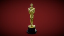 The Academy Awards Oscar Statuette Trophy cinema, film, event, accessories, oscar, metal, picture, statue, motion, award, academy, acting, merit, model