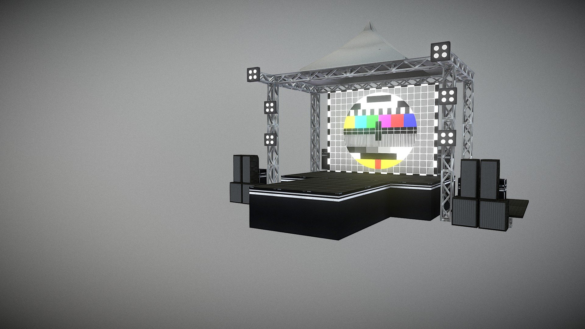 Stage riging 8X6 - Download Free 3D model by danartri (@DanartriDonuth) 3d model