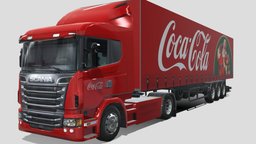 Scania truck Coca Cola livery truck, coca, cola, scania