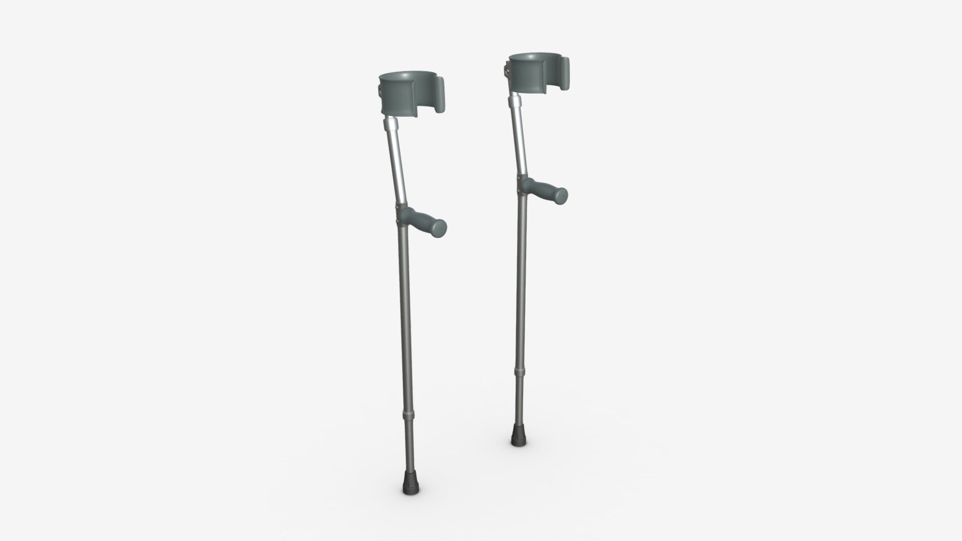 Lightweight walking forearm crutches - Buy Royalty Free 3D model by HQ3DMOD (@AivisAstics) 3d model
