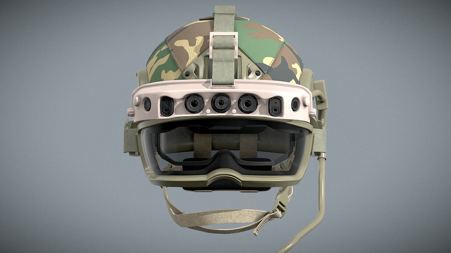 This Military Helmet IVAS headset HoloLens Goggles model has PBR Textures with a resolution of 4096x4096, - Military Helmet IVAS headset HoloLens Goggles - Buy Royalty Free 3D model by rfarencibia 3d model