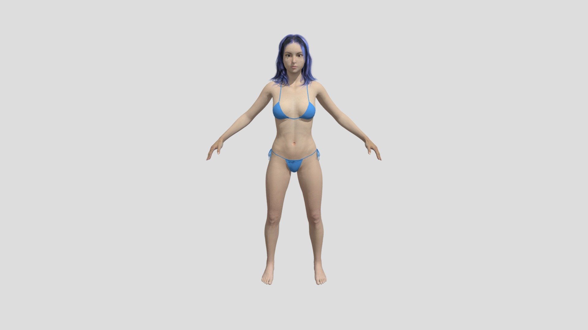 notice : this package contain all texture and map you need for render as ao,metalic,micron,micronmask,position,wsnormal,rougness,sssmap,transmap and more
as external resource to set them up for any render .
if you don't know how to put Cloth on character you can search on YouTube for copyskin for any software *
the model have more than 6 material, eyes nail arm body ..
-advance skeleton rig. good for animator to practice .
-the model work with live link
Features:
-material : you can change setting like Base Color, Ao, Blend, Diplacement, Glow, metalic, UV, Normal, opacity ,ORM , Roughness , Specular
- High quality model, correctly scaled for an accurate representation of the original object.
- Models resolutions are optimized for polygon efficiency.
- Model is fully textured with all materials applied
-all image with white BG are rendered with unreal engine
- No special plugin needed to open scene
-clean skin ,uv, and ready to anim - Realistic Female Game Ready - 3D model by Hamza Khaloui (@khalouihamzaa) 3d model