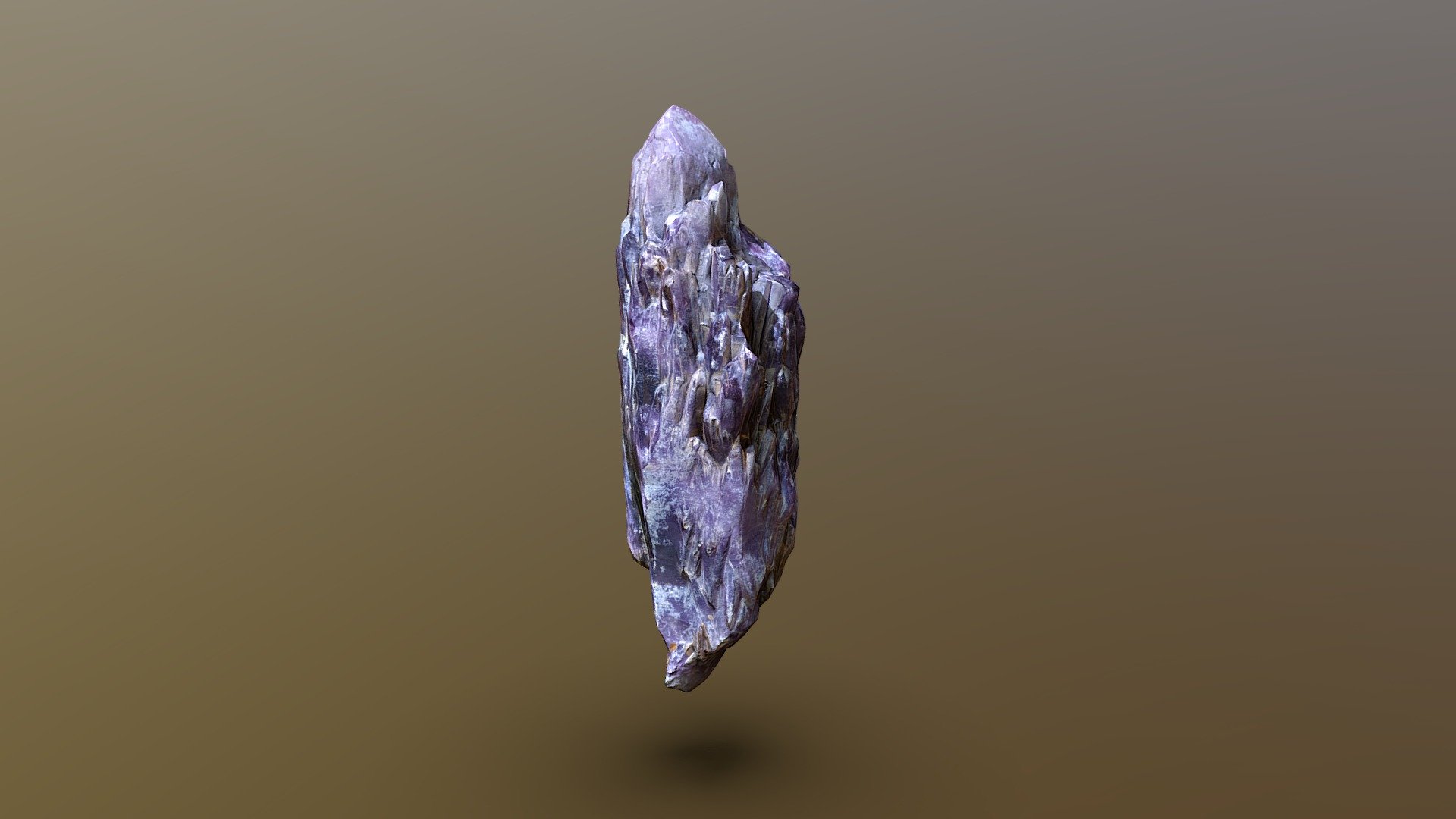 Light purple crystal. I don’t know what it’s called, but rather heavy and large (actual size is about 30 cm) 3d model