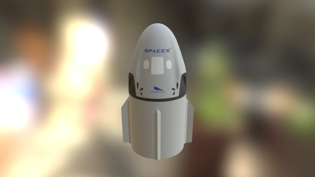 WIP #3 - SpaceX Dragon 2 WIP - 3D model by Forest Katsch (@ForestKatsch) 3d model