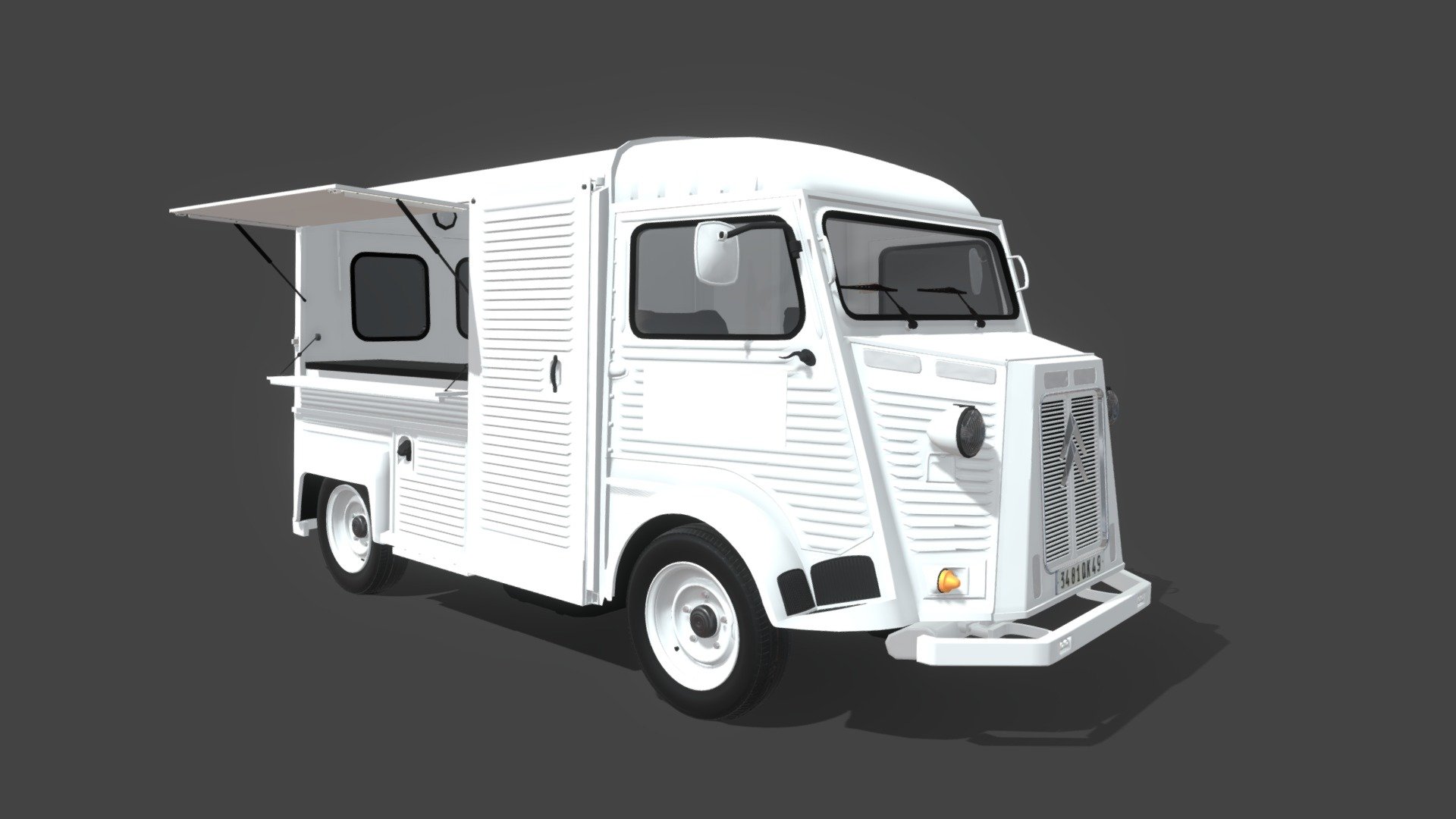 The Citroen HY is a model originally purchased from turbosquid and altered to match the real asset at Lime Media.
3D alterations by Scott Neece - Citroen HY - 3D model by Lime-Media 3d model