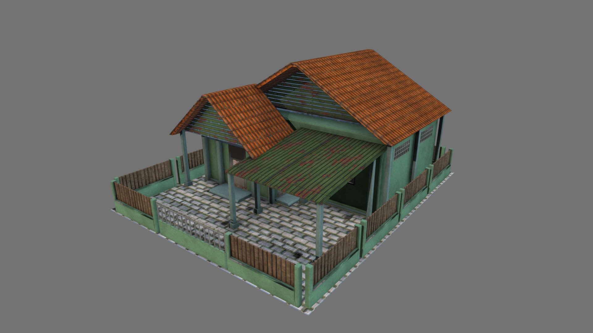 Building 3d model.

Poly: 2,311
Vertex: 3,724
in subdivision level 0

2048x2048 PNG Texture
Include Diffuse, Roughness and Normal

3ds max,FBX,OBJ and texture files in additional file 3d model