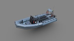 Inflatable Patrol Boat inflatable, rib, zodiac, watercraft, rigid, speed-boat, military, boat, patrol-boat