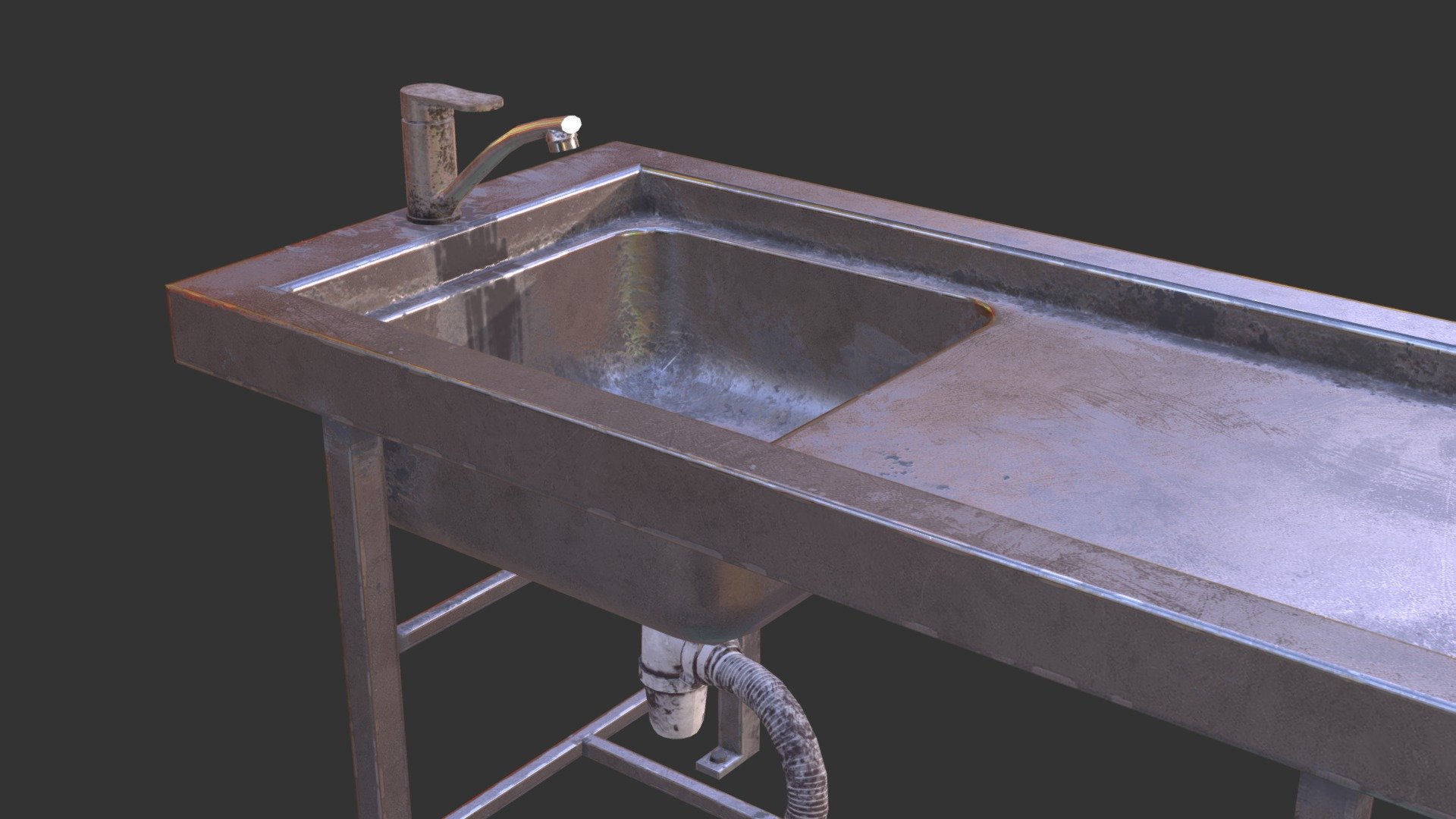 Morgue autopsy table - 3D model by gromafon 3d model