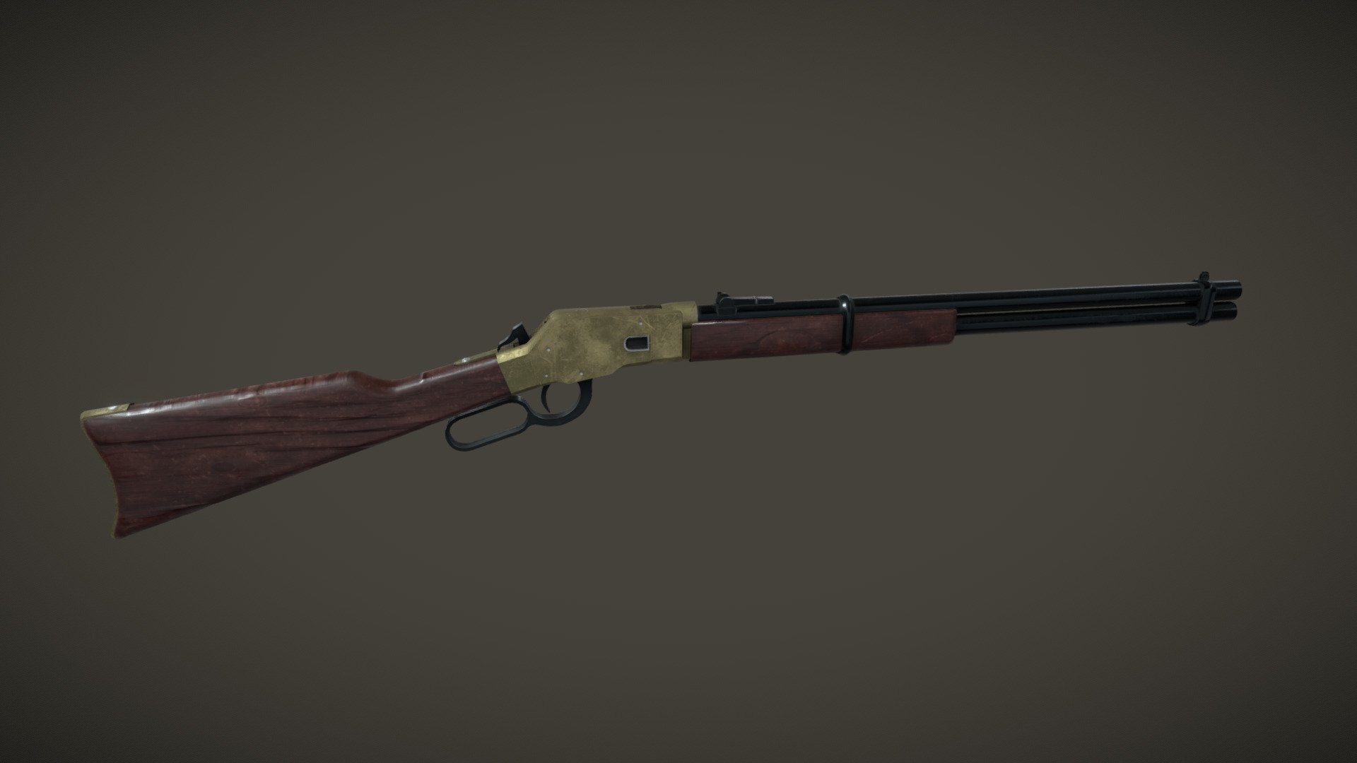 an old western repeating rifle - Winchester repeater - Download Free 3D model by Foxx Assets (@FoxxAssets) 3d model