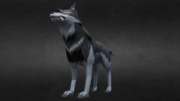 Sword Art Online Dire Wolf sao, fangame, bao, dire, offline, character, model, creature, wolf