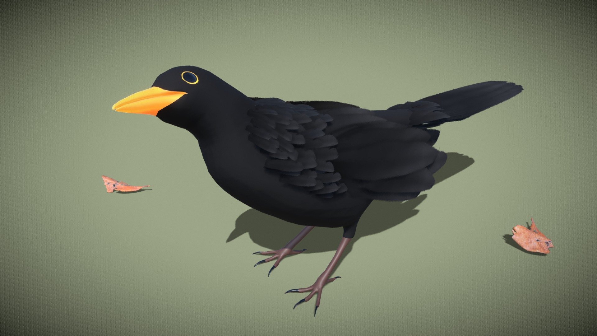 Second animation made with my commun blackbird model! 


The mesh is now buyable here


Leaf model: https://skfb.ly/6UIWu by Andrea Spognetta (@Spogna)

Made with Blender



If you have any questions, do not hesitate to contact me.

 
 

 - Merlu - 3D model by Zacxophone 3d model