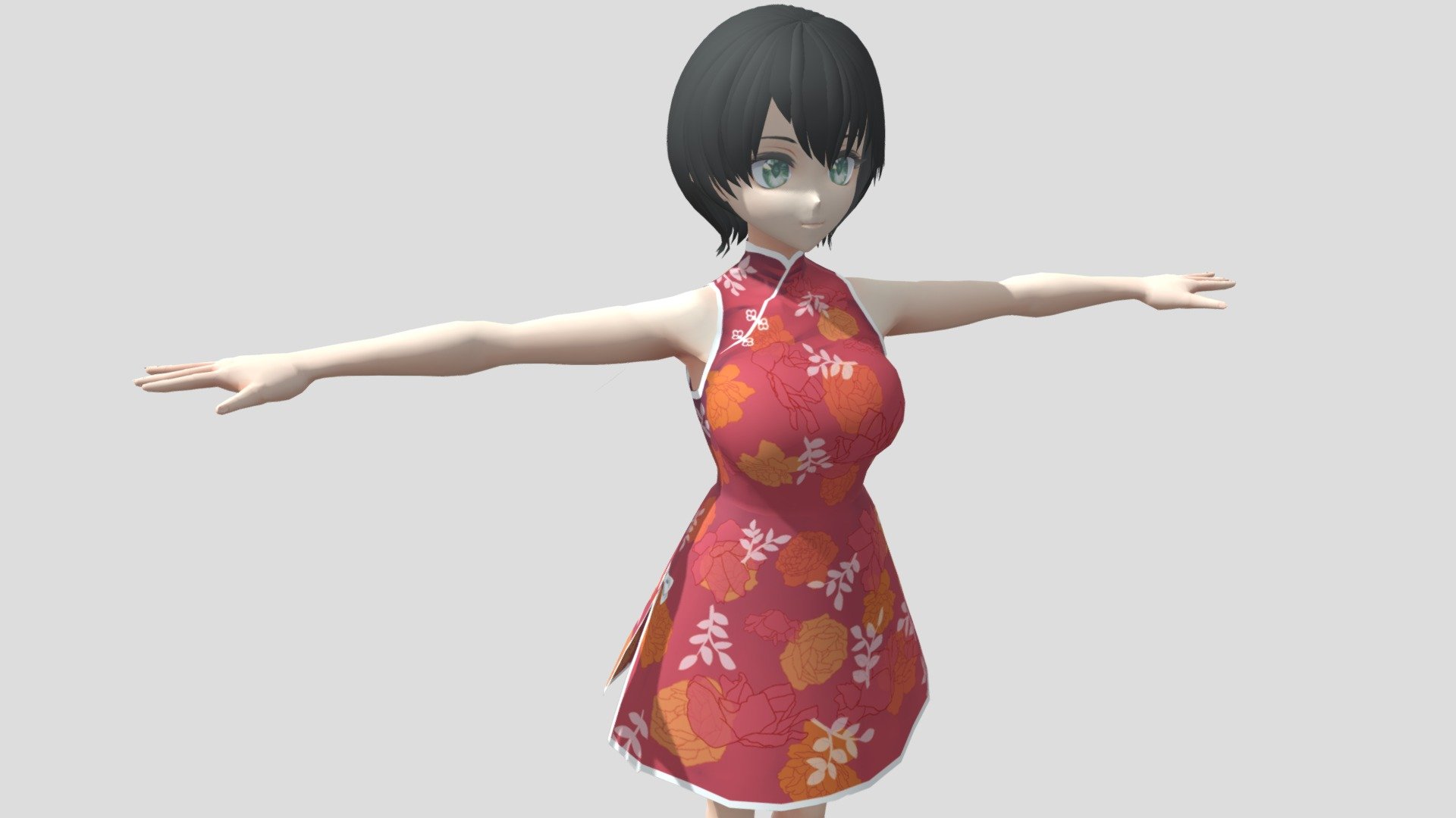 Model preview



This character model belongs to Japanese anime style, all models has been converted into fbx file using blender, users can add their favorite animations on mixamo website, then apply to unity versions above 2019



Character : Female008

Verts:16998

Tris:24346

Sixteen textures for the character



This package contains VRM files, which can make the character module more refined, please refer to the manual for details



▶Commercial use allowed

▶Forbid secondary sales



Welcome add my website to credit :

Sketchfab

Pixiv

VRoidHub
 - 【Anime Character】Female008 (Cheongsam/Unity 3D) - Buy Royalty Free 3D model by 3D動漫風角色屋 / 3D Anime Character Store (@alex94i60) 3d model
