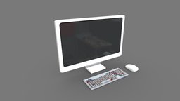 Cartoon White Computer Desktop