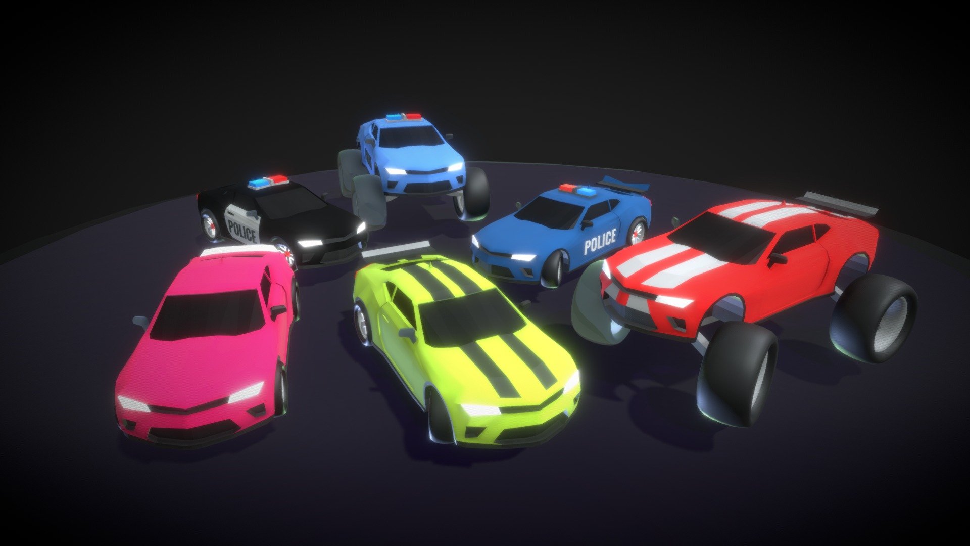 Low Poly 6 3D Vehicles For Games Like FPS / Car Driving Game.

This 3D Model Includes 6 Cars With Different Functions And Colors




Sports Racing Car

Standard Racing Car

Sports Monster Truck



Super Police Car

Standard Police Car

Police Monster Truck

This 3D Model Also Includes Some Materials For You To Apply Colors On Your Cars. Thankyou!

Amazing Stuffs Made By Mowahed3D - Low Poly: 3D Vehicles - 6 Cars Pack - Buy Royalty Free 3D model by Mowahed 3D (@mowahedrehan) 3d model