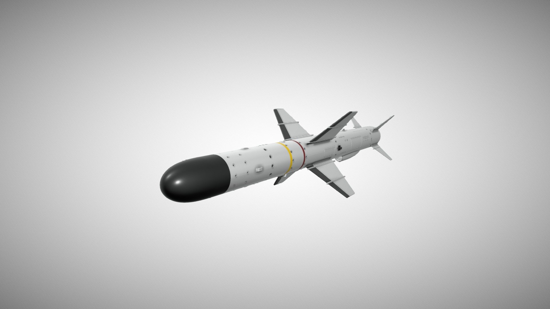 3D model of ATMACA cruise missile 3d model