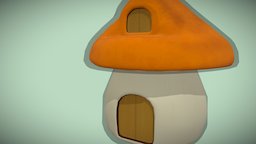 Mushroom House(Maplestory) fanart, mushroom, mushroomhouse, maya, 3d, house
