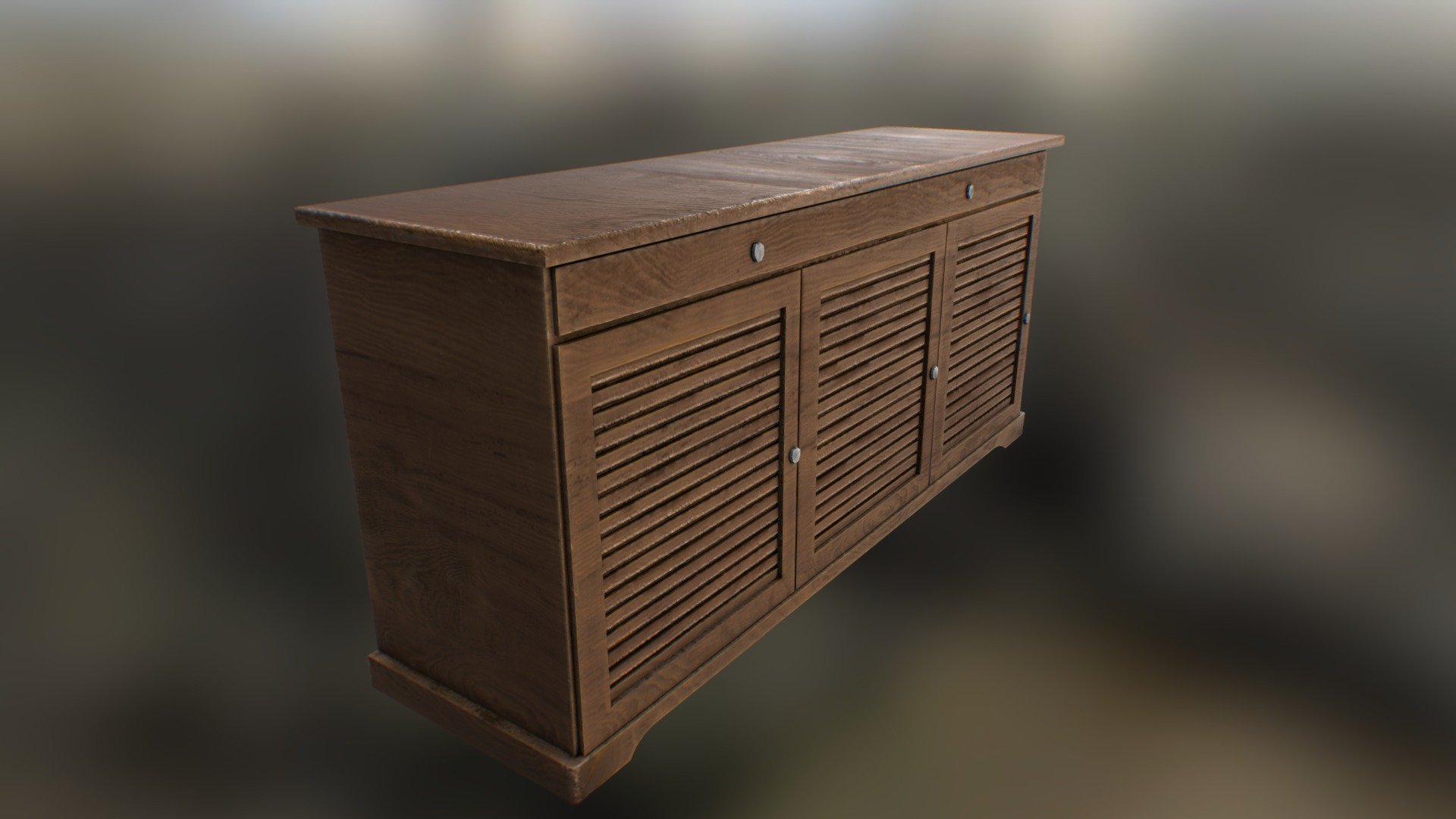 Low poly furniture 3d model