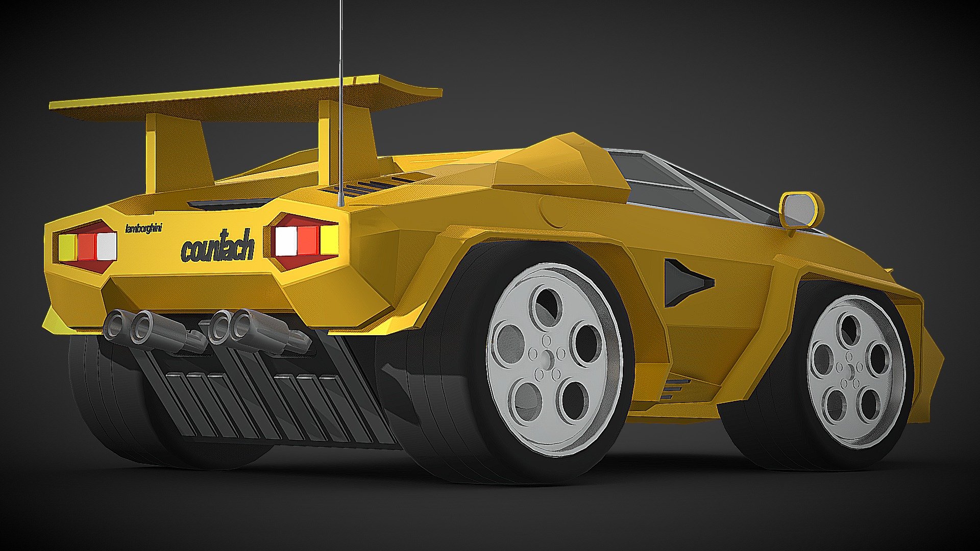 Cartoon Lamborghini Countach

I decided to use a new 3D design, which I had never tested before, I had already done a Lamborghini Countach some time ago, so I was familiar with it, so I took over the design from from scratch, but this time with a cartoon design, and I think the result is cool!

Base lamborghini Countach :

https://sketchfab.com/3d-models/lamborghini-countach-lp500s-special-500k-views-32e9ee8d129e4c2992e1753b4fc3094c

Blender 3.0 - By SDC PERFROMANCE - Low poly/Cartoon Design - [FREE] Cartoon Lamborghini Countach - SDC - Download Free 3D model by SDC PERFORMANCE™️ (@3Duae) 3d model