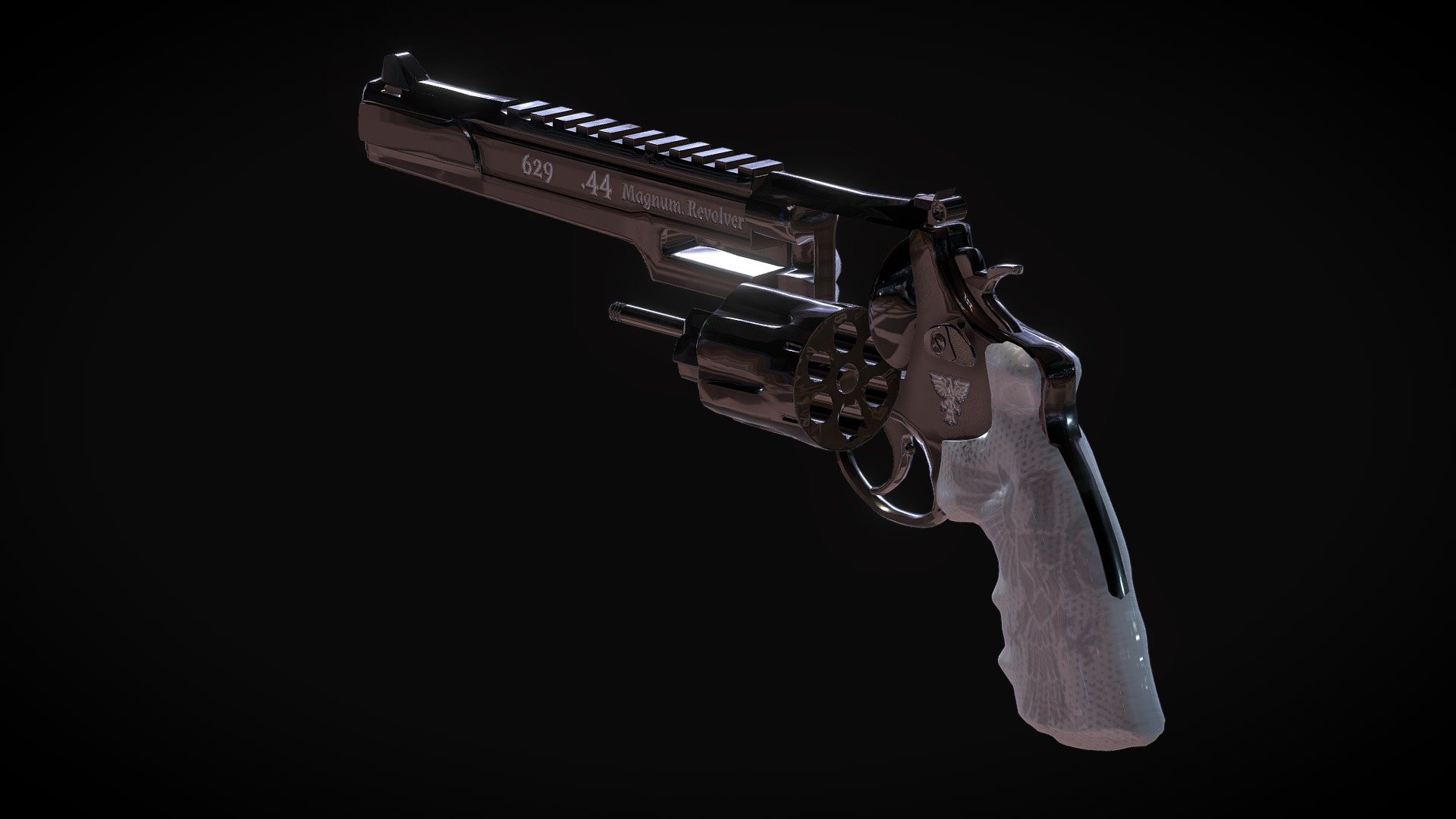629 - .44 Magnum, Revolver. Performace model 3d model