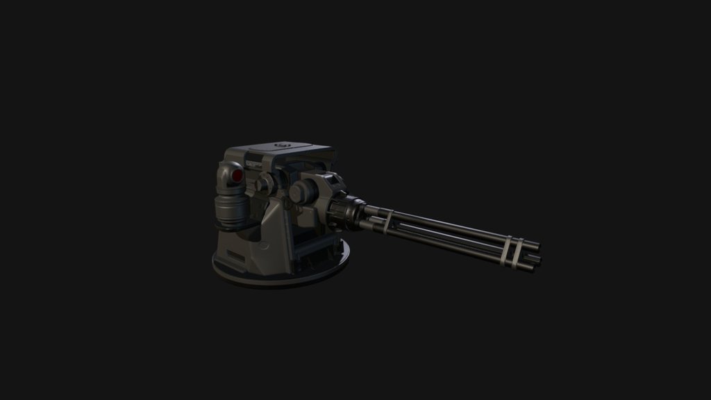Turret Gatling LOW POLY and game ready : concept of Alexey Pyatov
First turret of my life XD - Turret Gatling - 3D model by nicolaC (@nicolacalarco) 3d model
