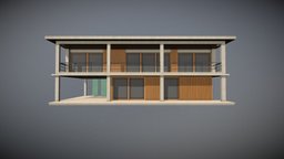 Minimalistic modern house concrete 