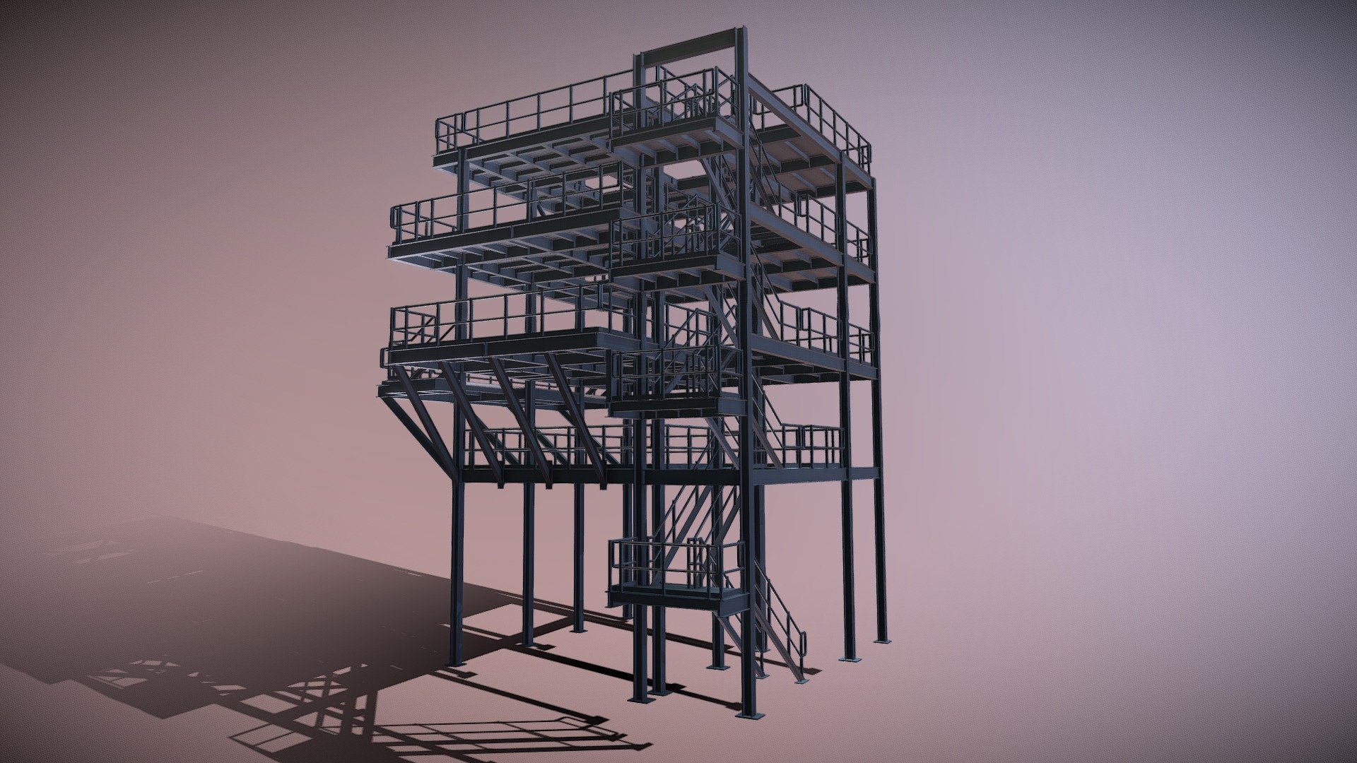 TOWER PLATFORM - Download Free 3D model by proleed 3d model