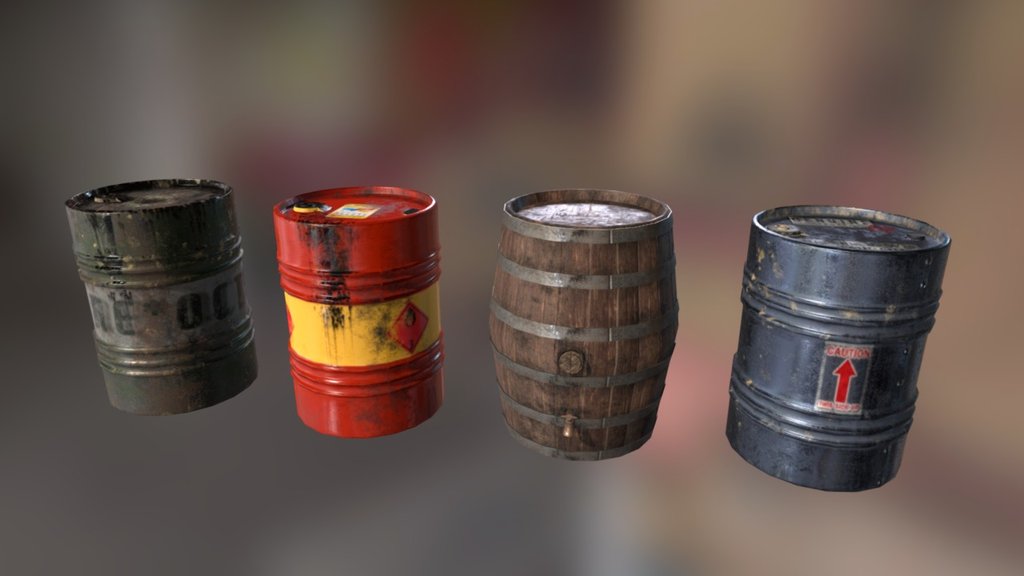 Barrels made for the game &lsquo;Lifeless'

© Rigid-Soft - Barrels - 3D model by Qured 3d model