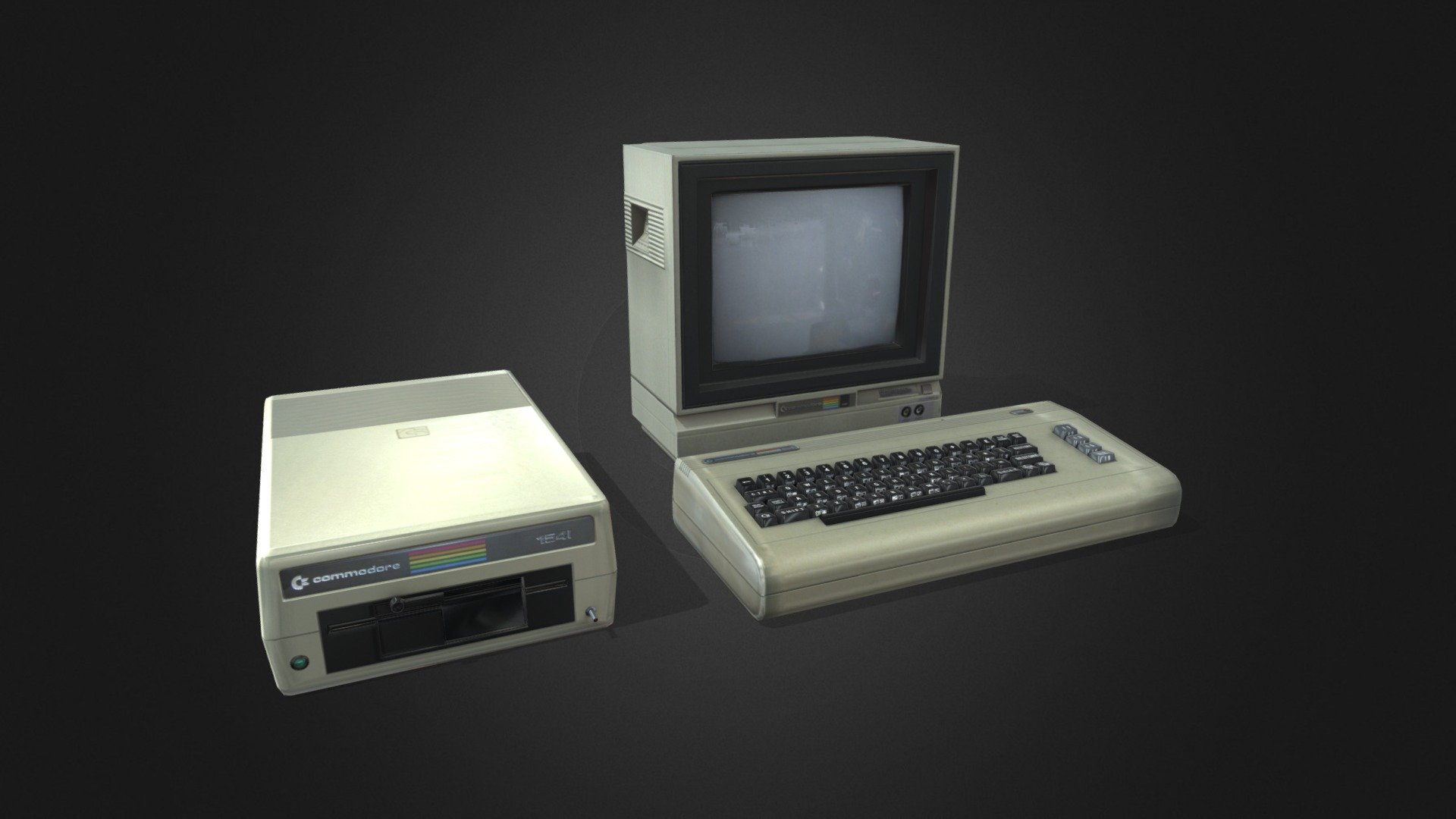 3D model the Commodore 64- Vintage Computer 80s

PBR Materials
Game Ready
FBX

The Commodore 64, also known as the C64 or the CBM 64, is an 8-bit home computer introduced in January 1982 by Commodore International (first shown at the Consumer Electronics Show, in Las Vegas, January 7–10, 1982). It has been listed in the Guinness World Records as the highest-selling single computer model of all time, with independent estimates placing the number sold between 10 and 17 million units.[2] Volume production started in early 1982, marketing in August for US$595 (equivalent to $1,576 in 2019) 3d model