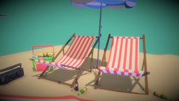 Beach Vibes music, cooler, umbrella, coke, sand, sunglasses, sun, boombox, beer, beach, box, waterbottle, parasol, chair