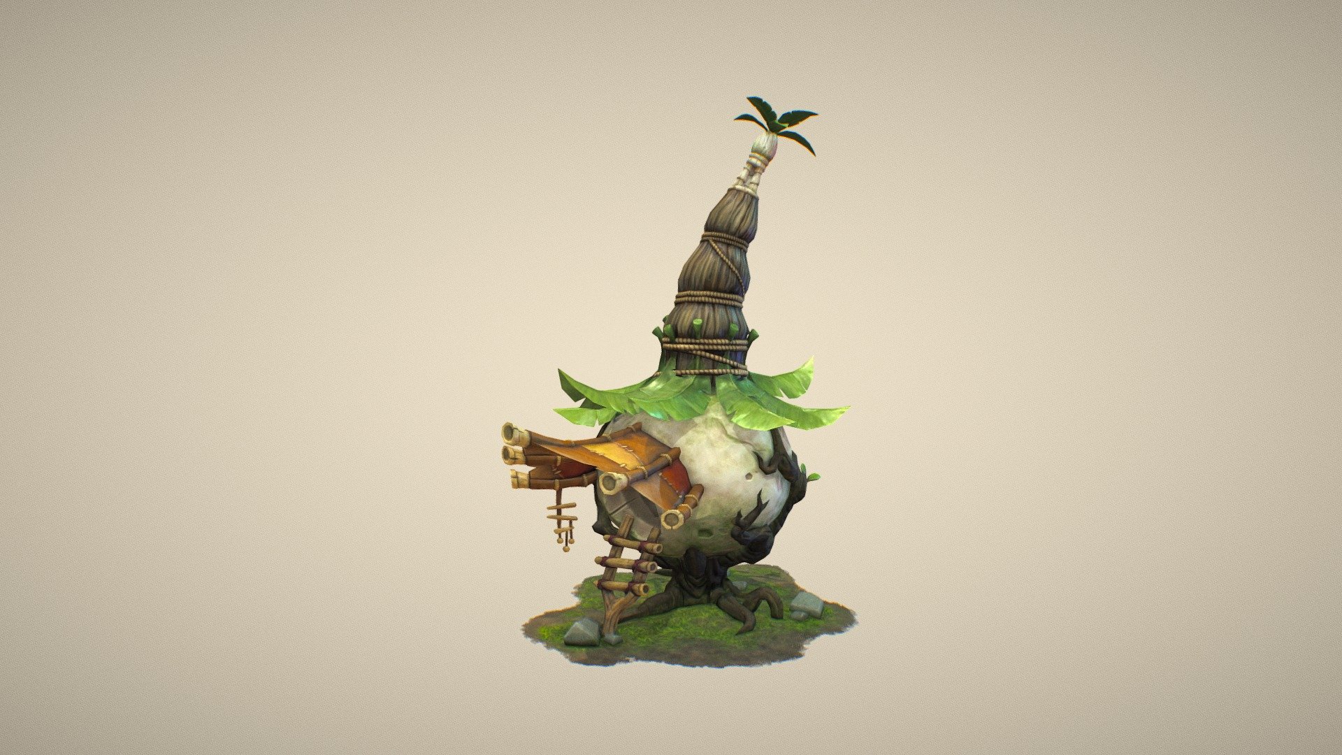 First of all, thanks to the great design ofJourdan Tuffan。 - tree house - 3D model by weiiew 3d model
