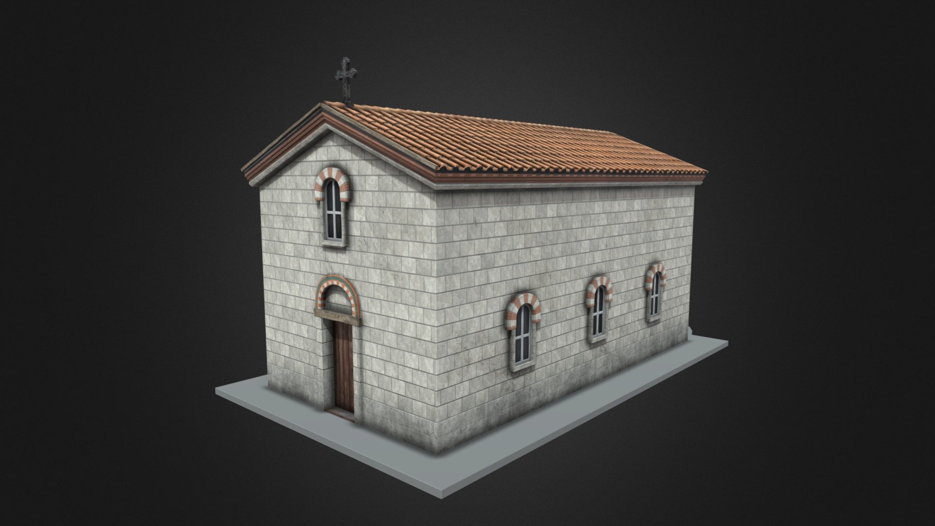 This is a model of a church used in the VR restoration of the Medieval Town-Fortress Cherven.

The model was initially created in 3Ds Max 2012, then fully textured and rendered using V-Ray

Check out more models from the Cherven VR restoration at https://skfb.ly/oS6TM - Medieval Town-Fortress Cherven Church 04 - 3D model by Tornado_Studios 3d model